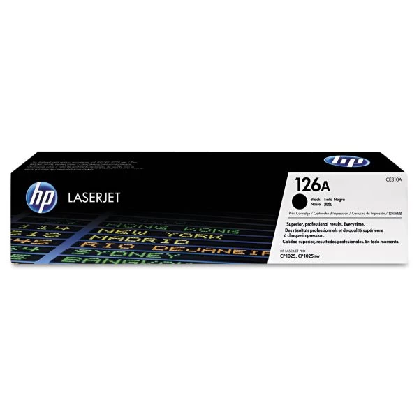 HP 126A, (CE310A) Black Original LaserJet Toner Cartridge 3 HP 126A, (CE310A) Black Original LaserJet Toner Cartridge