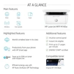 HP LaserJet MFP M140w Wireless Laser All-In-One Monochrome Printer (7MD72F) -HP Treasure Shop 10d1d147fa6a12b221467ae8ed9d99e389