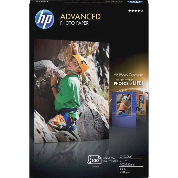 HP Advanced Photo Paper, 10.5 Mil, 4 X 6, Glossy White, 100/Pack 6 HP Advanced Photo Paper, 10.5 Mil, 4 X 6, Glossy White, 100/Pack - Image 4