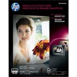HP Premium Plus Photo Paper, 11.5 Mil, 8.5 X 11, Glossy White, 50/Pack -HP Treasure Shop 111f86af37714073311ed4f8b6d7b03a52