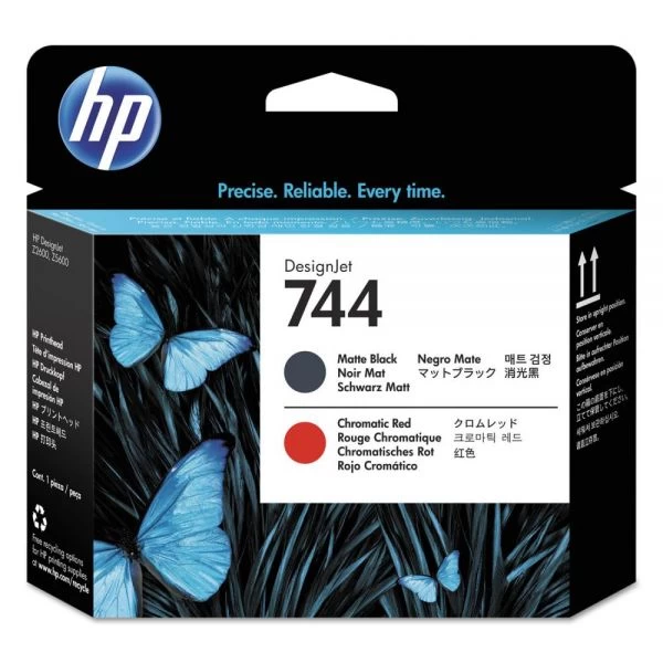 HP 744, (F9J88A) Chromatic Red/Matte Black Printhead 3 HP 744, (F9J88A) Chromatic Red/Matte Black Printhead