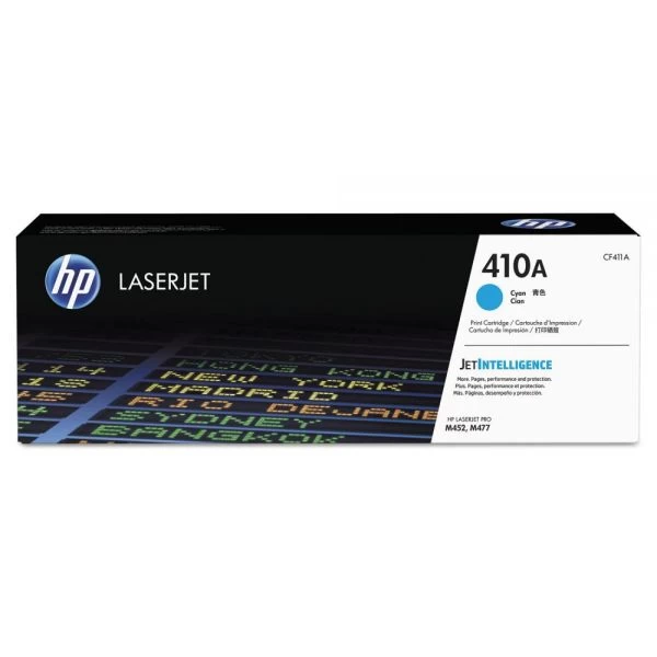 HP 410A, (CF411A) Cyan Original LaserJet Toner Cartridge 3 HP 410A, (CF411A) Cyan Original LaserJet Toner Cartridge