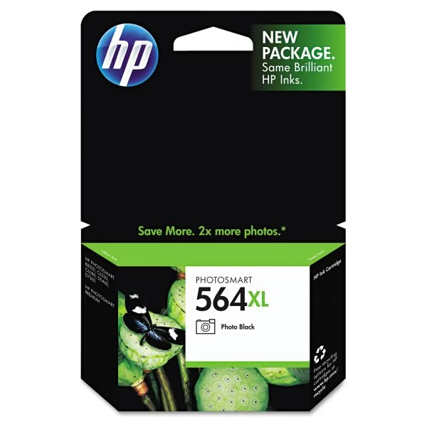 HP 564XL, (CB322WN) High-Yield Photo Black Original Ink Cartridge 3 HP 564XL, (CB322WN) High-Yield Photo Black Original Ink Cartridge