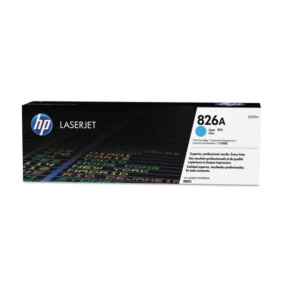HP 826A, (CF311A) Cyan Original LaserJet Toner Cartridge 3 HP 826A, (CF311A) Cyan Original LaserJet Toner Cartridge