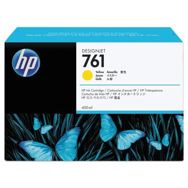 HP 761, (CM992A) Yellow Original Ink Cartridge 3 HP 761, (CM992A) Yellow Original Ink Cartridge