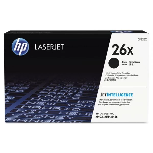 HP 26X, (CF226X) High-Yield Black Original LaserJet Toner Cartridge 3 HP 26X, (CF226X) High-Yield Black Original LaserJet Toner Cartridge