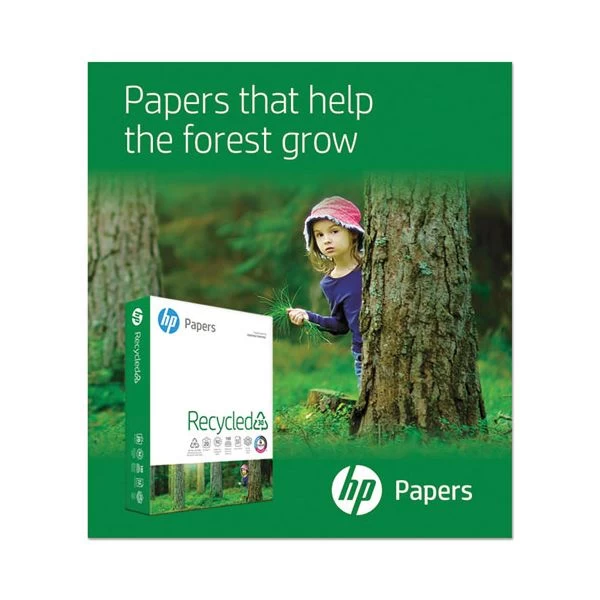 HP Recycle30 Paper, 92 Brightness, 20 Lb, 8 1/2 X 11, White, 5000 Sheets/Carton 4 HP Recycle30 Paper, 92 Brightness, 20 Lb, 8 1/2 X 11, White, 5000 Sheets/Carton - Image 2