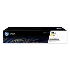 HP 116A (W2062A) Original Laser Toner Cartridge - Yellow - 1 Each