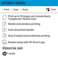 HP ENVY 6455e Wireless All-in-One Color Printer With 3 Months Free Instant Ink With HP+ (223R1A) -HP Treasure Shop 33dde8b570a5468fd92a525d1875f035a3