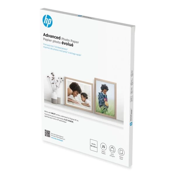 HP Advanced Photo Paper, 10.5 Mil, 8 X 10, Glossy White, 25/Pack 5 HP Advanced Photo Paper, 10.5 Mil, 8 X 10, Glossy White, 25/Pack - Image 3