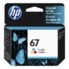 HP 67 Tri-Color Ink Cartridge, 3YM55AN -HP Treasure Shop 43bee041194302f442b7549929c88e0254