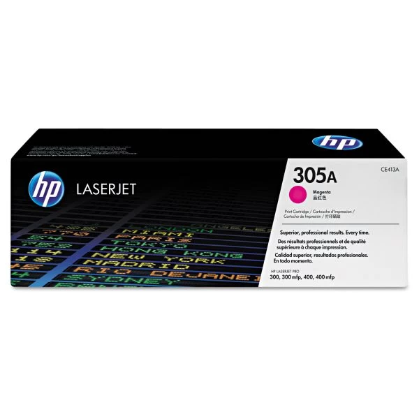 HP 305A, (CE413A) Magenta Original LaserJet Toner Cartridge 3 HP 305A, (CE413A) Magenta Original LaserJet Toner Cartridge