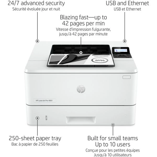 HP LaserJet Pro 4001n Laser Printer 6 HP LaserJet Pro 4001n Laser Printer - Image 4