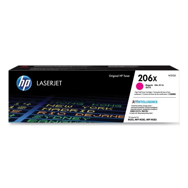 HP 206X, (W2113X) High-Yield Magenta Original LaserJet Toner Cartridge 3 HP 206X, (W2113X) High-Yield Magenta Original LaserJet Toner Cartridge