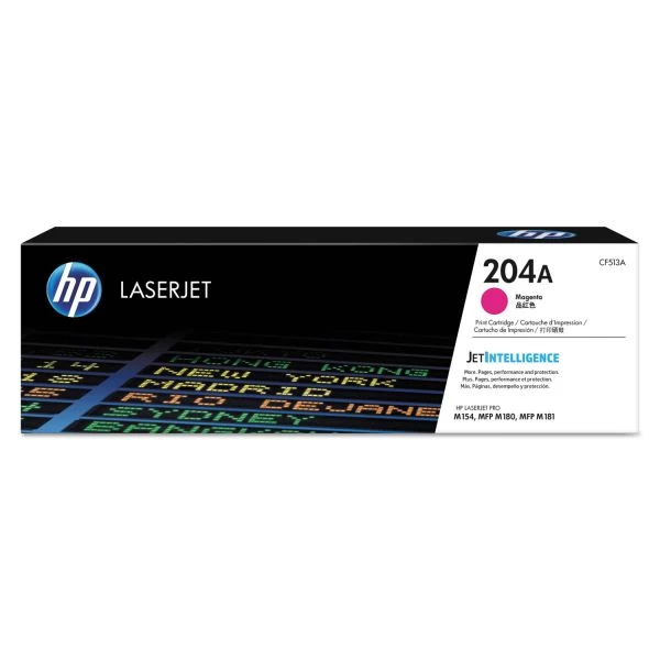 HP 204A, (CF513A) Magenta Original LaserJet Toner Cartridge 3 HP 204A, (CF513A) Magenta Original LaserJet Toner Cartridge