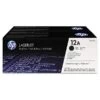 HP 12A, (Q2612D) 2-Pack Black Original LaserJet Toner Cartridges -HP Treasure Shop 5bc08f50ee69f23248fa3759ecf78a2056