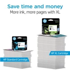 HP 67XL High-Yield Black Ink Cartridge, 3YM57AN -HP Treasure Shop 73ac341ec375b73065ba602e3cdde8cda4