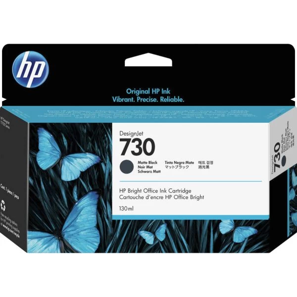 HP 730 (P2V65A) Original Inkjet Ink Cartridge - Matte Black - 1 Each 3 HP 730 (P2V65A) Original Inkjet Ink Cartridge - Matte Black - 1 Each