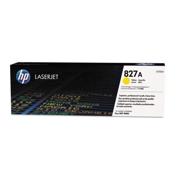 HP 827A, (CF302A) Yellow Original LaserJet Toner Cartridge 3 HP 827A, (CF302A) Yellow Original LaserJet Toner Cartridge