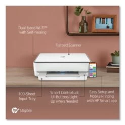 HP ENVY 6055e Wireless All-in-One Inkjet Printer, Copy/Print/Scan -HP Treasure Shop 840ebe3ef0e9c2d1637bd844cd573d0985