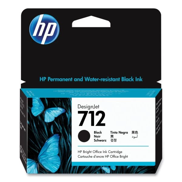HP 712, (3ED70A) Black Original Ink Cartridge 3 HP 712, (3ED70A) Black Original Ink Cartridge
