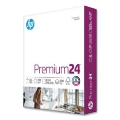 HP LaserJet Paper, 100 Brightness, 24 Lb, 8 1/2 X 11, Ultra White, 500 Sheets/Ream