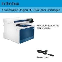 HP LaserJet Pro MFP 4301fdw Wireless All-In-One Laser Color Printer (4RA82F) -HP Treasure Shop 8e5bb21c87892441f50fa53db613091fb4