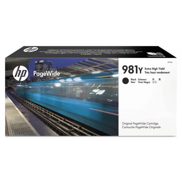 HP 981Y, (L0R16A) Extra High-Yield Black Original PageWide Cartridge 3 HP 981Y, (L0R16A) Extra High-Yield Black Original PageWide Cartridge