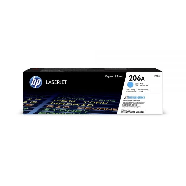 HP 206A Cyan Toner Cartridge, W2111A 3 HP 206A Cyan Toner Cartridge, W2111A