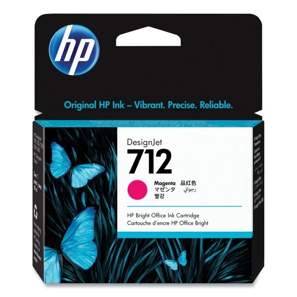 HP 712, (3ED68A) Magenta Original Ink Cartridge 3 HP 712, (3ED68A) Magenta Original Ink Cartridge