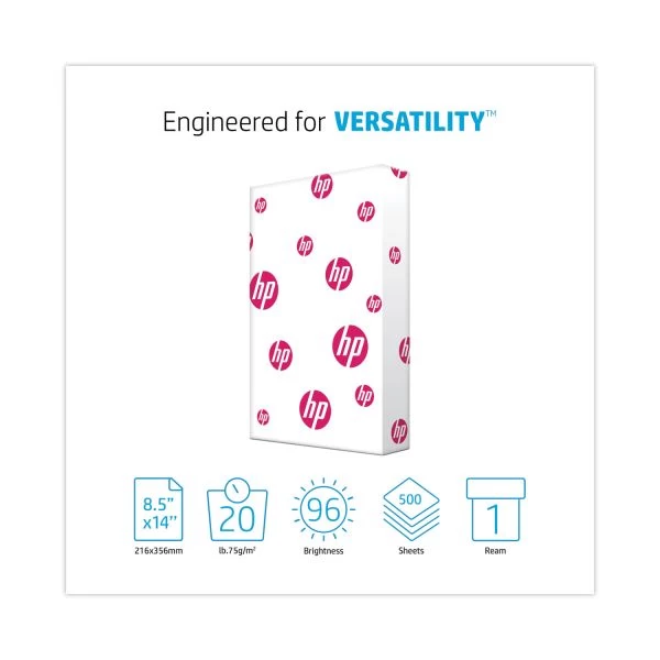 HP Multipurpose Paper, 96 Brightness, 20 Lb, 8 1/2 X 14, White, 500 Sheets/Ream 6 HP Multipurpose Paper, 96 Brightness, 20 Lb, 8 1/2 X 14, White, 500 Sheets/Ream - Image 5