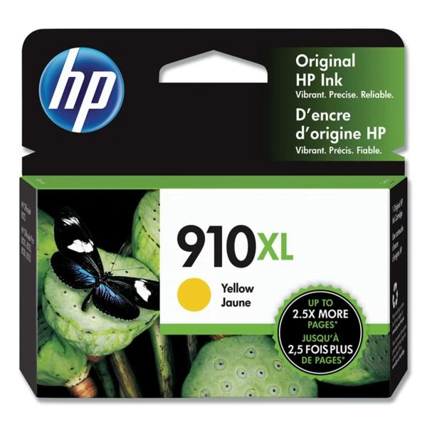 HP 910XL, (3YL64AN) High-Yield Yellow Original Ink Cartridge 3 HP 910XL, (3YL64AN) High-Yield Yellow Original Ink Cartridge