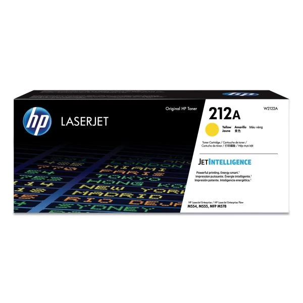 HP 212A, (W2122A) Yellow Original LaserJet Toner Cartridge 3 HP 212A, (W2122A) Yellow Original LaserJet Toner Cartridge