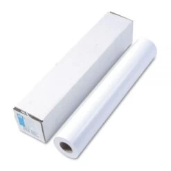 HP DesignJet Large Format Paper For Inkjet Prints, 7 Mil, 24" X 100 Ft, Satin White