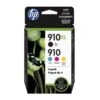 HP 910XL Black And 910 Tricolor Original Ink Cartridge, 3JB41AN