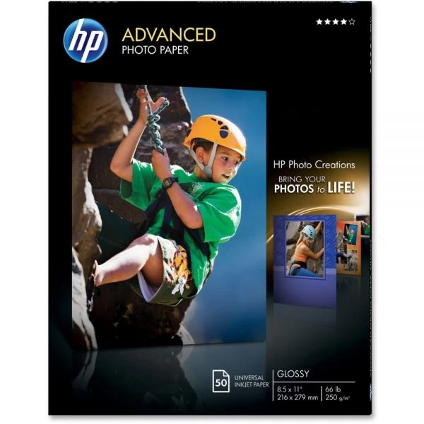 HP Advanced Photo Paper, 10.5 Mil, 8.5 X 11, Glossy White, 50/Pack 10 HP Advanced Photo Paper, 10.5 Mil, 8.5 X 11, Glossy White, 50/Pack - Image 8