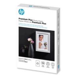 HP Premium Plus Photo Paper, 11.5 Mil, 4 X 6, Glossy White, 100/Pack -HP Treasure Shop cbbc093d4f4c5bf9bb2ff3f9e6d5416a94