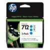 HP 712, (3ED77A) 3-Pack Cyan Original Ink Cartridge -HP Treasure Shop cc034854cec6908a136ab723627c9caf99