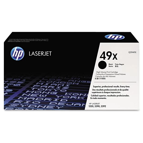 HP 49X, (Q5949X) High-Yield Black Original LaserJet Toner Cartridge 3 HP 49X, (Q5949X) High-Yield Black Original LaserJet Toner Cartridge