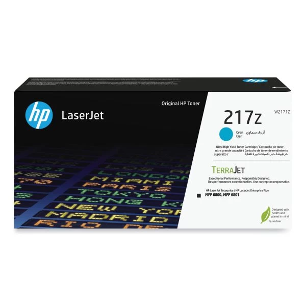 HP 217Z Original Laser Toner Cartridge - Cyan Pack 3 HP 217Z Original Laser Toner Cartridge - Cyan Pack