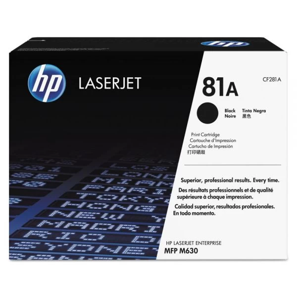 HP 81A, (CF281A) Black Original LaserJet Toner Cartridge 3 HP 81A, (CF281A) Black Original LaserJet Toner Cartridge