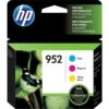 HP 952 Cyan, Magenta, Yellow Ink Cartridges, Pack Of 3, N9K27AN -HP Treasure Shop d5a19b9cc75cd185e25cf9f399b86366cd