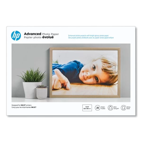 HP Advanced Photo Paper, 10.5 Mil, 13 X 19, Glossy White, 20/Pack 7 HP Advanced Photo Paper, 10.5 Mil, 13 X 19, Glossy White, 20/Pack - Image 5