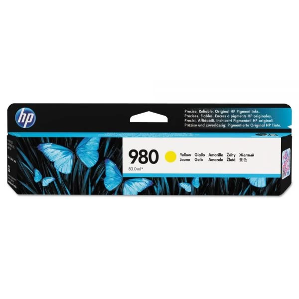 HP 980, (D8J09A) Yellow Original Ink Cartridge 3 HP 980, (D8J09A) Yellow Original Ink Cartridge