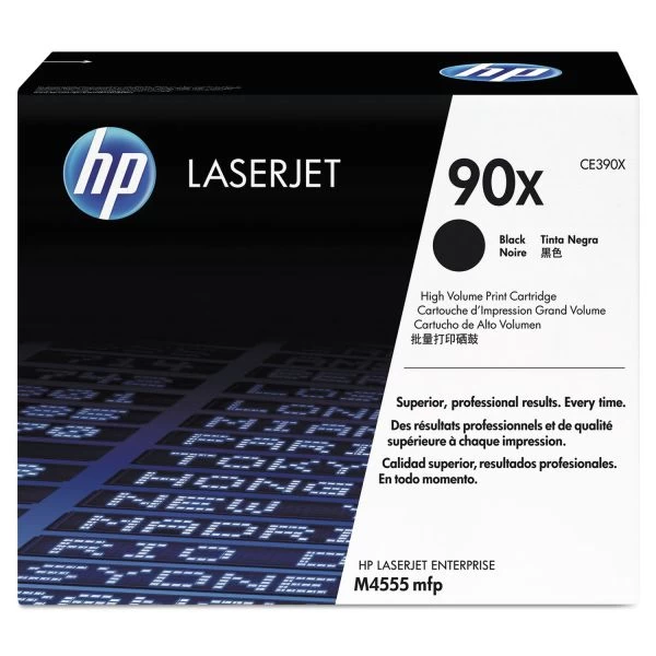 HP 90X, (CE390X) High-Yield Black Original LaserJet Toner Cartridge 3 HP 90X, (CE390X) High-Yield Black Original LaserJet Toner Cartridge