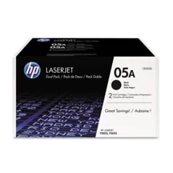 HP 05A (CE505D) 2-pack Black Original LaserJet Toner Cartridges