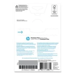 HP Premium Plus Photo Paper, 11.5 Mil, 4 X 6, Soft-Gloss White, 100/Pack -HP Treasure Shop ee6178dd0e7c17cb6cc32d37506957f45e