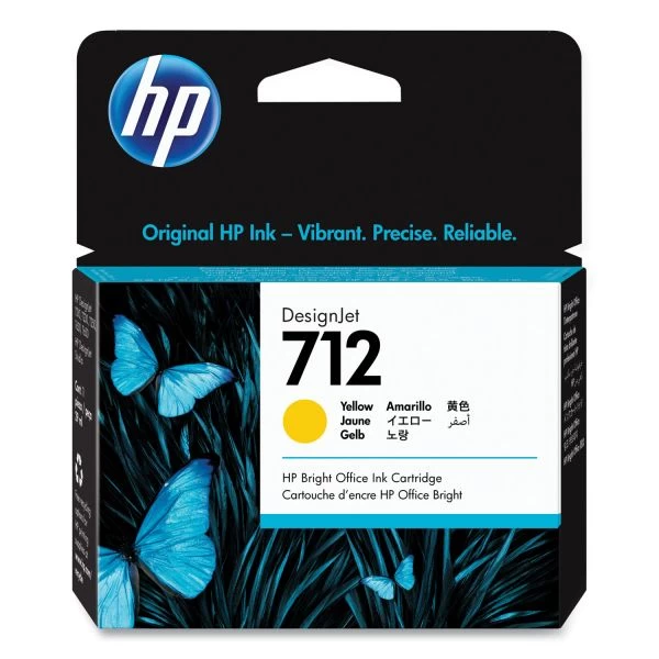 HP 712, (3ED69A) Yellow Original Ink Cartridge 3 HP 712, (3ED69A) Yellow Original Ink Cartridge