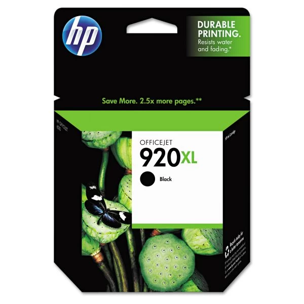 HP 920XL, (CD975AN) High-Yield Black Original Ink Cartridge 3 HP 920XL, (CD975AN) High-Yield Black Original Ink Cartridge