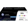 HP 202X (CF500XM) Original High Yield Laser Toner Cartridge - Multi-pack - Cyan, Magenta, Yellow - 1 Each -HP Treasure Shop f27050bfac74ebd08294f93afc9613cb5a